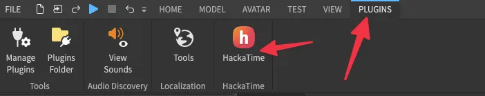 Screenshot showing the Hackatime plugin tab with API key input